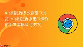 Via浏览器怎么多窗口浏览_Via浏览器多窗口操作使用方法教程【技巧】