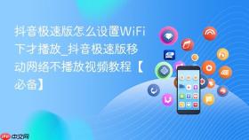 抖音极速版怎么设置WiFi下才播放_抖音极速版移动网络不播放视频教程【必备】