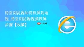 悟空浏览器如何投屏到电视_悟空浏览器视频投屏步骤【收藏】