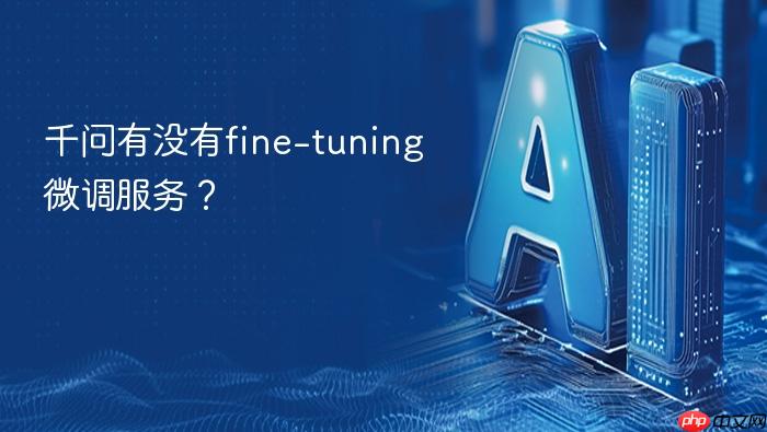 千问有没有fine-tuning微调服务?