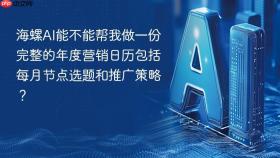 海螺AI能不能帮我做一份完整的年度营销日历包括每月节点选题和推广策略？