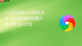 qq浏览器怎么识别手写字_qq浏览器如何图片转文字【OCR】