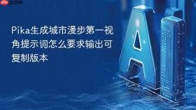 Pika生成城市漫步第一视角提示词怎么要求输出可复制版本