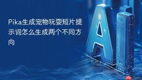 pika生成宠物玩耍短片提示词怎么生成两个不同方向