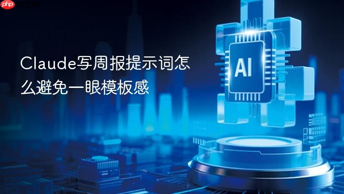 claude写周报提示词怎么避免一眼模板感