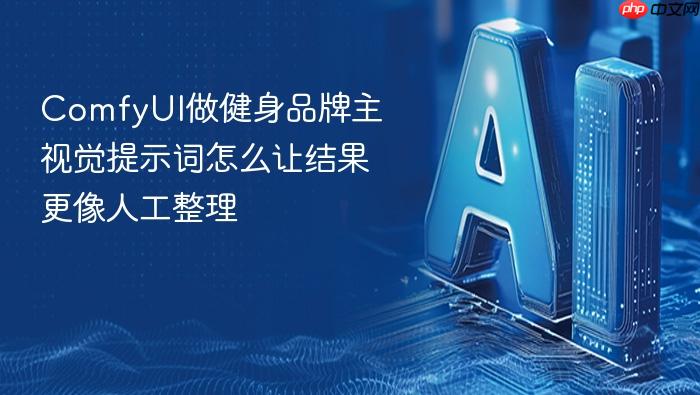 comfyui做健身品牌主视觉提示词怎么让结果更像人工整理