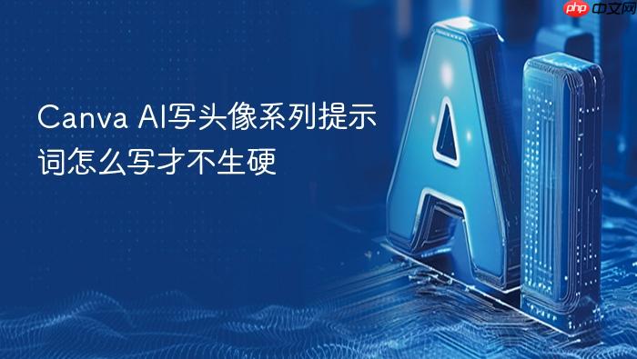 canva ai写头像系列提示词怎么写才不生硬