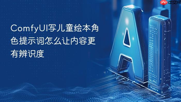 comfyui写儿童绘本角色提示词怎么让内容更有辨识度