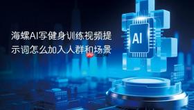 海螺AI写健身训练视频提示词怎么加入人群和场景