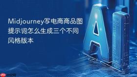 Midjourney写电商商品图提示词怎么生成三个不同风格版本