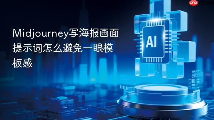midjourney写海报画面提示词怎么避免一眼模板感