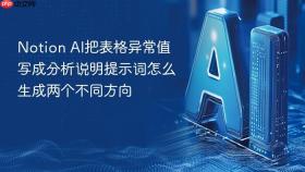 notion ai把表格异常值写成分析说明提示词怎么生成两个不同方向