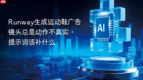 runway生成运动鞋广告镜头总是动作不真实,提示词该补什么