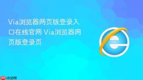 Via浏览器网页版登录入口在线官网 Via浏览器网页版登录页