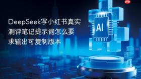 deepseek写小红书真实测评笔记提示词怎么要求输出可复制版本