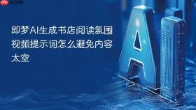 即梦AI生成书店阅读氛围视频提示词怎么避免内容太空