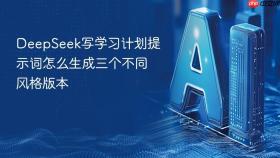 deepseek写学习计划提示词怎么生成三个不同风格版本