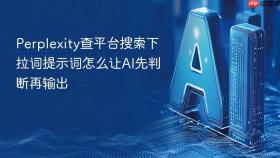 Perplexity查平台搜索下拉词提示词怎么让AI先判断再输出