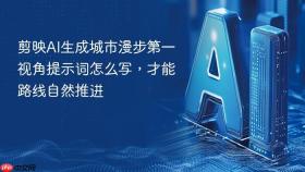 剪映AI生成城市漫步第一视角提示词怎么写，才能路线自然推进