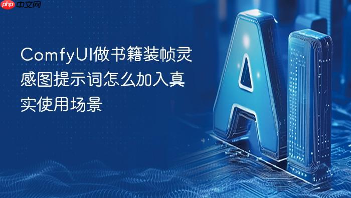comfyui做书籍装帧灵感图提示词怎么加入真实使用场景