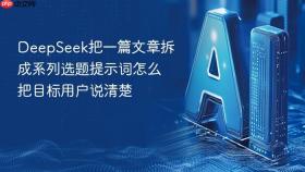 deepseek把一篇文章拆成系列选题提示词怎么把目标用户说清楚