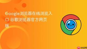 Google浏览器在线浏览入口 谷歌浏览器官方网页版