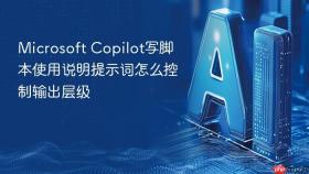 microsoft copilot写脚本使用说明提示词怎么控制输出层级