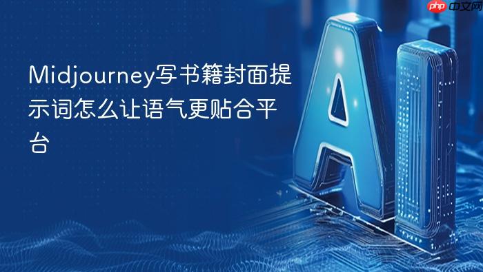 midjourney写书籍封面提示词怎么让语气更贴合平台