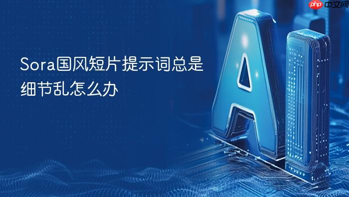 sora国风短片提示词总是细节乱怎么办