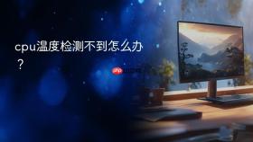 cpu温度检测不到怎么办？