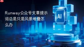 runway公众号文章提示词总是只是风景堆叠怎么办
