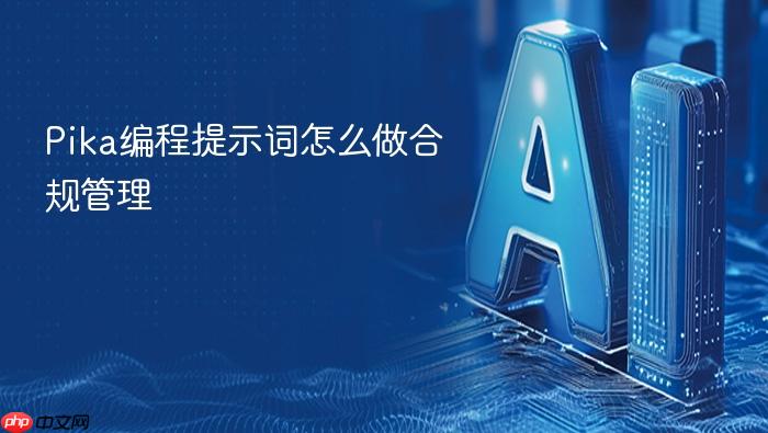 pika编程提示词怎么做合规管理