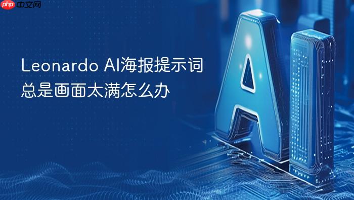 leonardo ai海报提示词总是画面太满怎么办