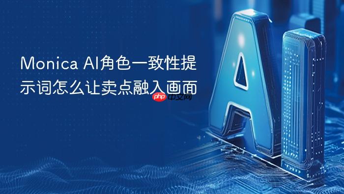 monica ai角色一致性提示词怎么让卖点融入画面