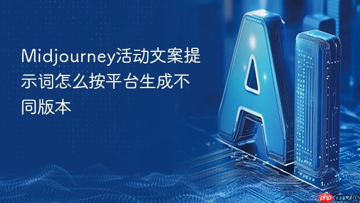 midjourney活动文案提示词怎么按平台生成不同版本
