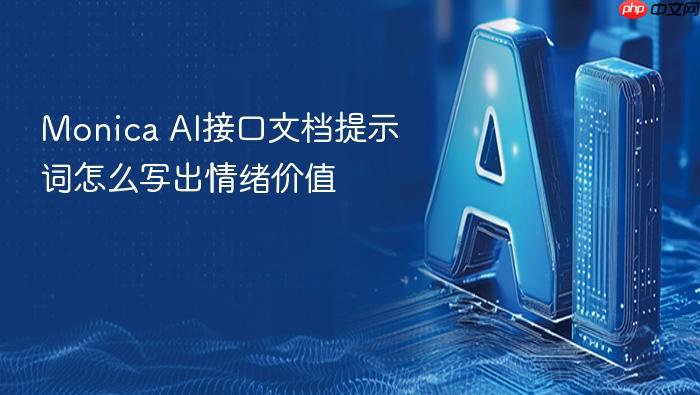monica ai接口文档提示词怎么写出情绪价值