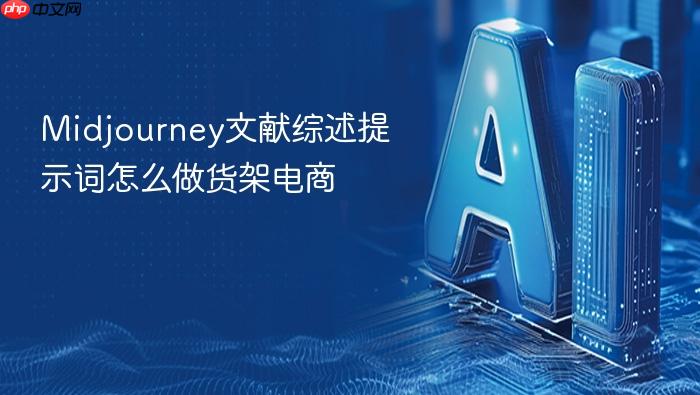 midjourney文献综述提示词怎么做货架电商