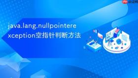 java.lang.nullpointerexception空指针判断方法
