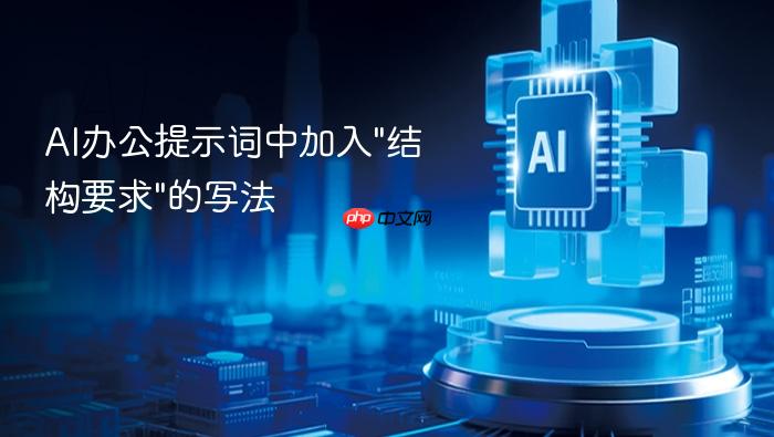 ai办公提示词中加入\