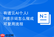 有道云AI个人IP提示词怎么做成可复用流程