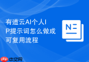 有道云AI个人IP提示词怎么做成可复用流程