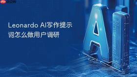 Leonardo AI写作提示词怎么做用户调研