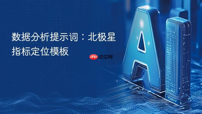 数据分析提示词:北极星指标定位模板