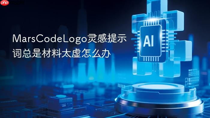 marscodelogo灵感提示词总是材料太虚怎么办