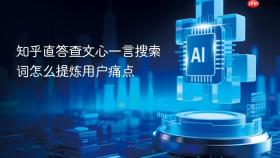 知乎直答查文心一言搜索词怎么提炼用户痛点