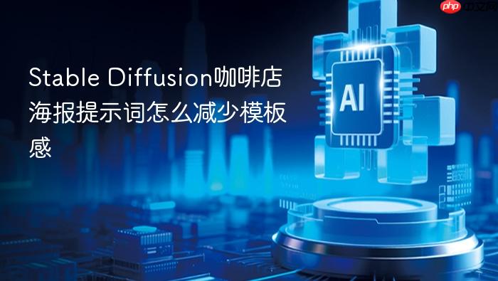 stable diffusion咖啡店海报提示词怎么减少模板感