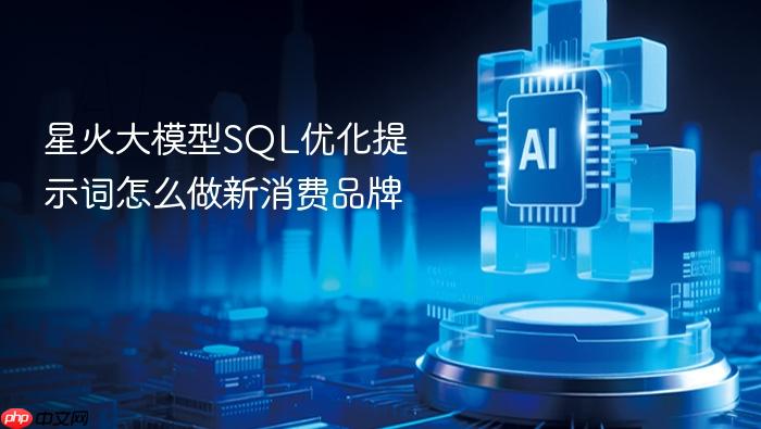 星火大模型sql优化提示词怎么做新消费品牌
