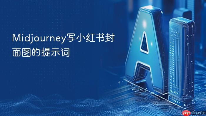 midjourney写小红书封面图的提示词