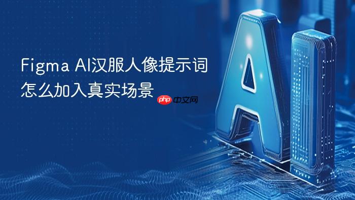 figma ai汉服人像提示词怎么加入真实场景