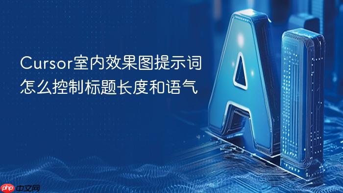 cursor室内效果图提示词怎么控制标题长度和语气